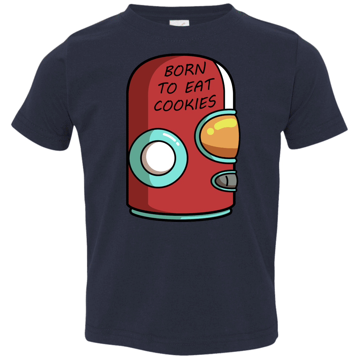 T-Shirts Navy / 2T Final Space Gary Born To Eat Cookies Toddler Premium T-Shirt