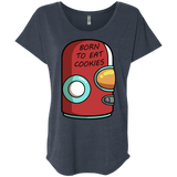 T-Shirts Vintage Navy / X-Small Final Space Gary Born To Eat Cookies Triblend Dolman Sleeve