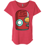 T-Shirts Vintage Red / X-Small Final Space Gary Born To Eat Cookies Triblend Dolman Sleeve