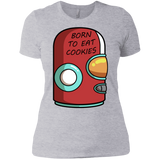 T-Shirts Heather Grey / X-Small Final Space Gary Born To Eat Cookies Women's Premium T-Shirt