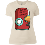 T-Shirts Ivory/ / X-Small Final Space Gary Born To Eat Cookies Women's Premium T-Shirt