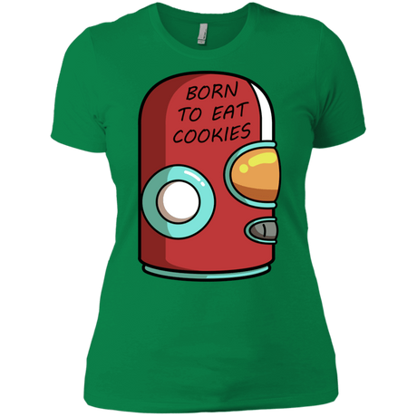 T-Shirts Kelly Green / X-Small Final Space Gary Born To Eat Cookies Women's Premium T-Shirt