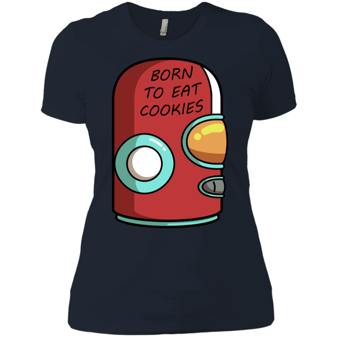 T-Shirts Midnight Navy / X-Small Final Space Gary Born To Eat Cookies Women's Premium T-Shirt