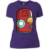 T-Shirts Purple Rush/ / X-Small Final Space Gary Born To Eat Cookies Women's Premium T-Shirt