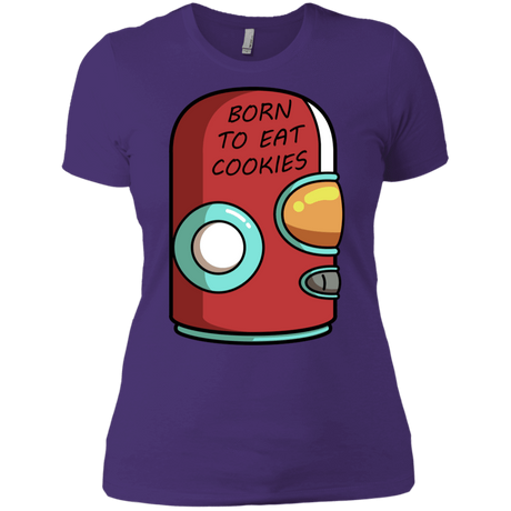 T-Shirts Purple Rush/ / X-Small Final Space Gary Born To Eat Cookies Women's Premium T-Shirt