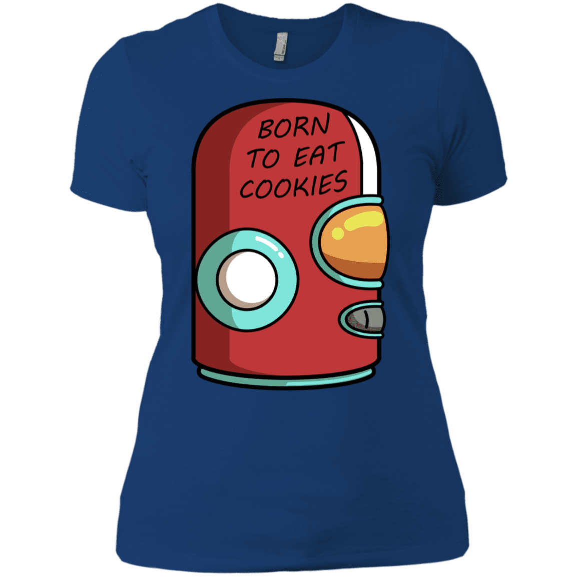 T-Shirts Royal / X-Small Final Space Gary Born To Eat Cookies Women's Premium T-Shirt