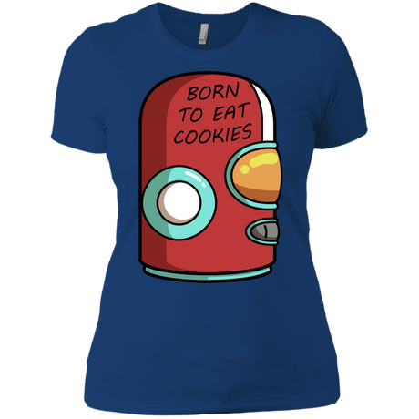 T-Shirts Royal / X-Small Final Space Gary Born To Eat Cookies Women's Premium T-Shirt