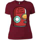 T-Shirts Scarlet / S Final Space Gary Born To Eat Cookies Women's Premium T-Shirt