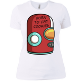 T-Shirts White / X-Small Final Space Gary Born To Eat Cookies Women's Premium T-Shirt