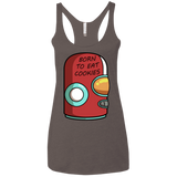 T-Shirts Macchiato / X-Small Final Space Gary Born To Eat Cookies Women's Triblend Racerback Tank