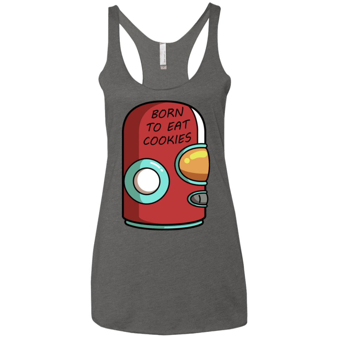 T-Shirts Premium Heather / X-Small Final Space Gary Born To Eat Cookies Women's Triblend Racerback Tank