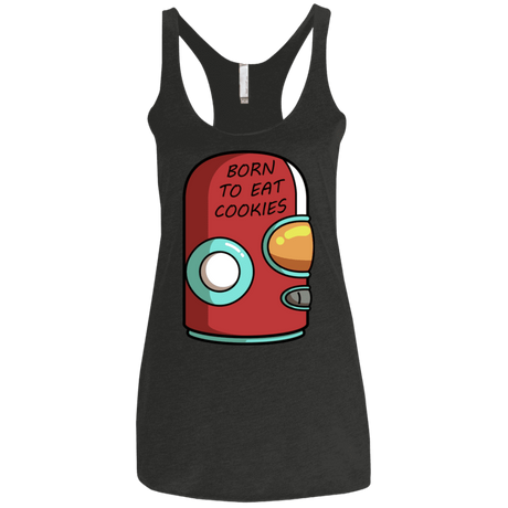 T-Shirts Vintage Black / X-Small Final Space Gary Born To Eat Cookies Women's Triblend Racerback Tank