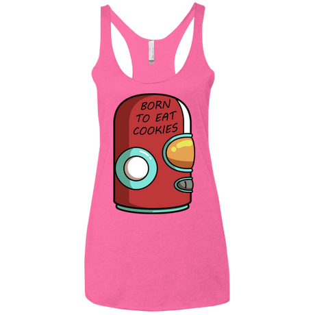 T-Shirts Vintage Pink / X-Small Final Space Gary Born To Eat Cookies Women's Triblend Racerback Tank