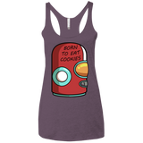 T-Shirts Vintage Purple / X-Small Final Space Gary Born To Eat Cookies Women's Triblend Racerback Tank