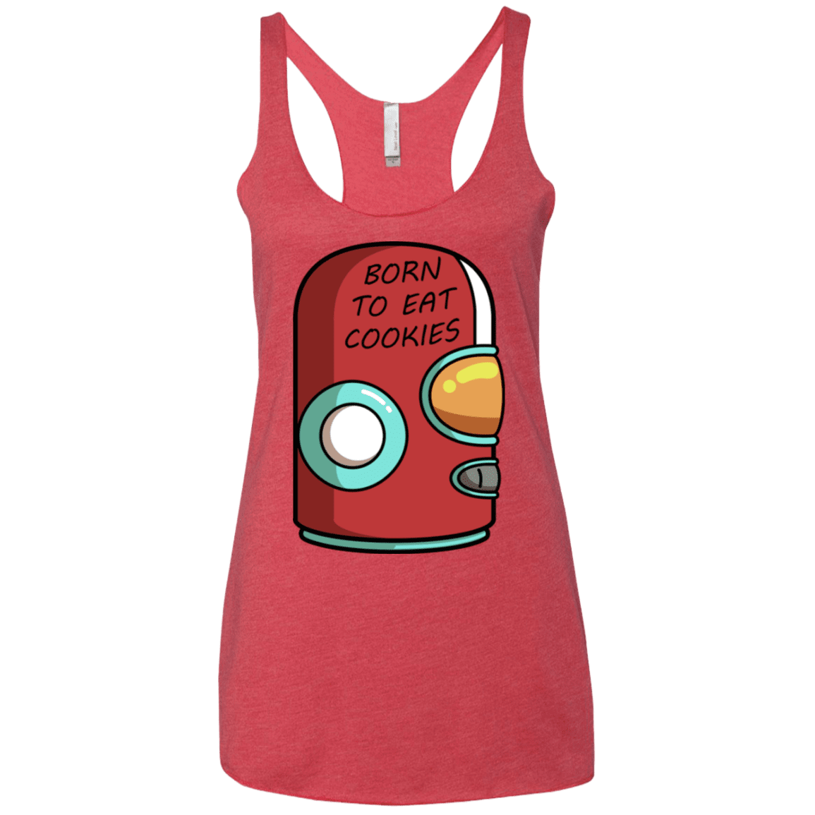 T-Shirts Vintage Red / X-Small Final Space Gary Born To Eat Cookies Women's Triblend Racerback Tank