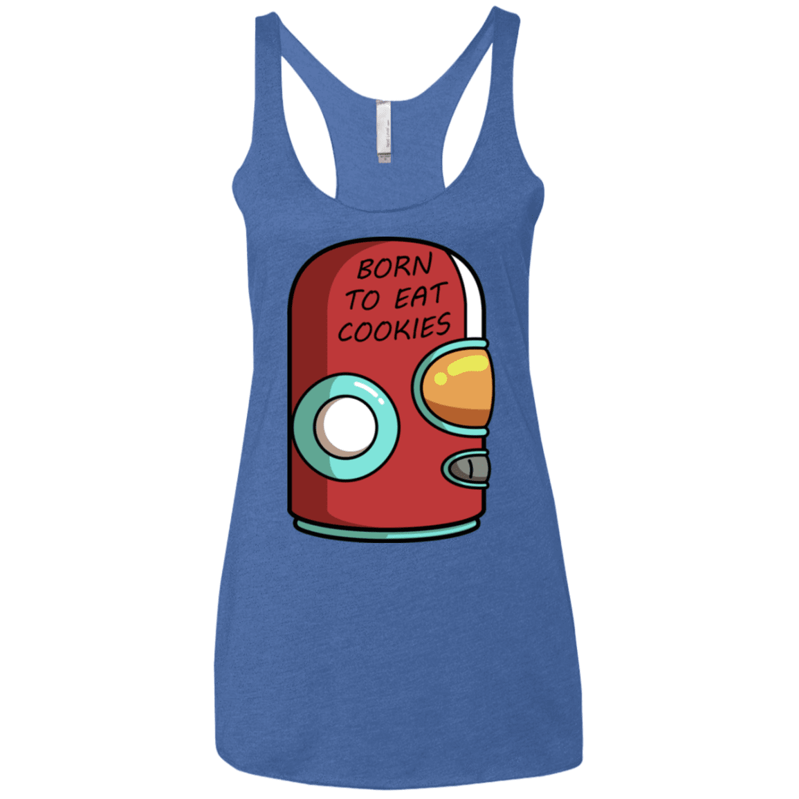 T-Shirts Vintage Royal / X-Small Final Space Gary Born To Eat Cookies Women's Triblend Racerback Tank