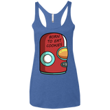 T-Shirts Vintage Royal / X-Small Final Space Gary Born To Eat Cookies Women's Triblend Racerback Tank