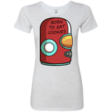T-Shirts Heather White / S Final Space Gary Born To Eat Cookies Women's Triblend T-Shirt