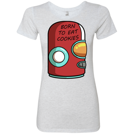 T-Shirts Heather White / S Final Space Gary Born To Eat Cookies Women's Triblend T-Shirt