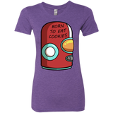 T-Shirts Purple Rush / S Final Space Gary Born To Eat Cookies Women's Triblend T-Shirt