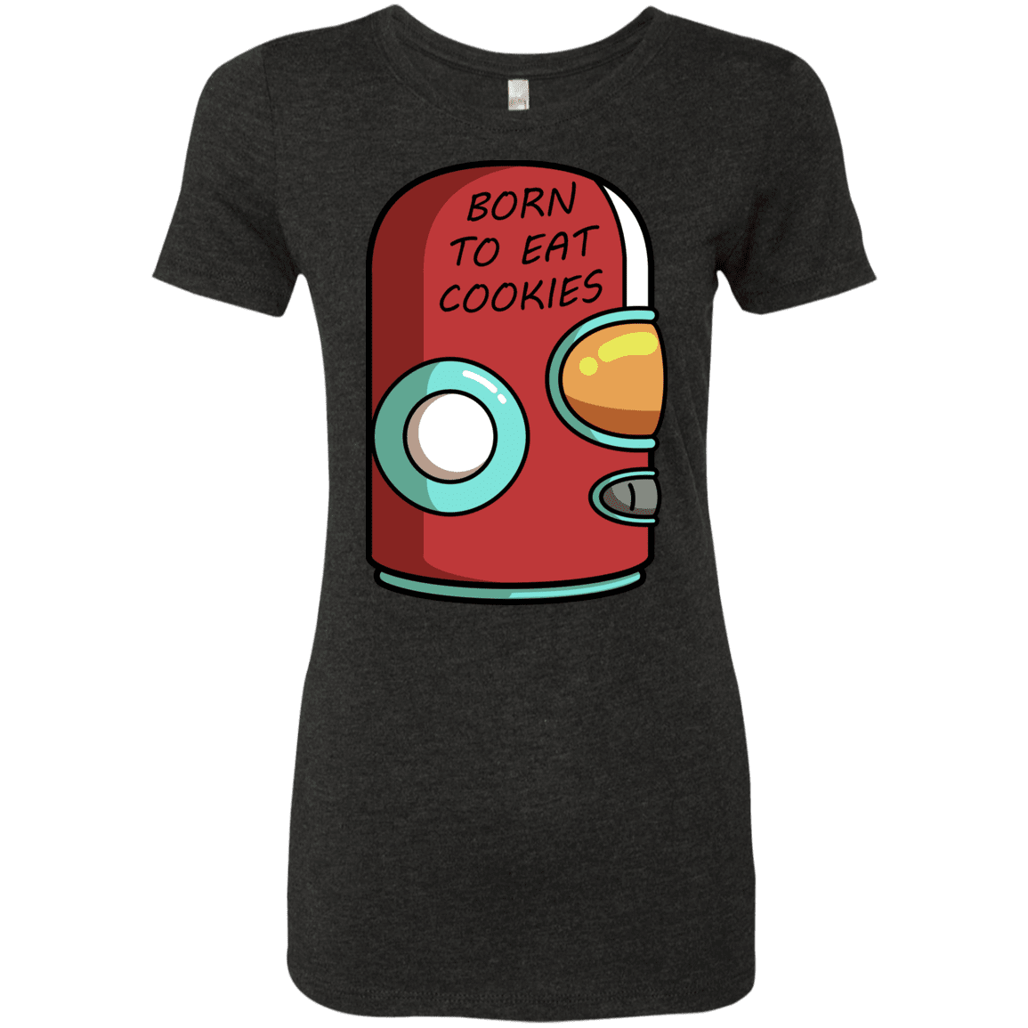 T-Shirts Vintage Black / S Final Space Gary Born To Eat Cookies Women's Triblend T-Shirt