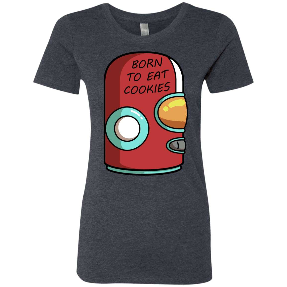 T-Shirts Vintage Navy / S Final Space Gary Born To Eat Cookies Women's Triblend T-Shirt