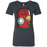 T-Shirts Vintage Navy / S Final Space Gary Born To Eat Cookies Women's Triblend T-Shirt