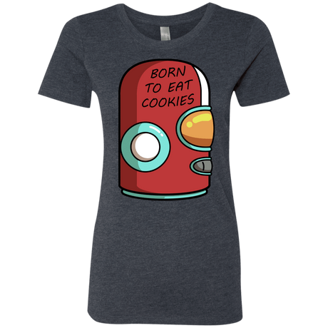T-Shirts Vintage Navy / S Final Space Gary Born To Eat Cookies Women's Triblend T-Shirt