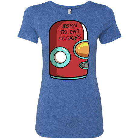 T-Shirts Vintage Royal / S Final Space Gary Born To Eat Cookies Women's Triblend T-Shirt