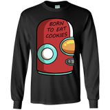 T-Shirts Black / YS Final Space Gary Born To Eat Cookies Youth Long Sleeve T-Shirt