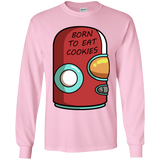 T-Shirts Light Pink / YS Final Space Gary Born To Eat Cookies Youth Long Sleeve T-Shirt