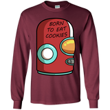 T-Shirts Maroon / YS Final Space Gary Born To Eat Cookies Youth Long Sleeve T-Shirt