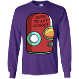 T-Shirts Purple / YS Final Space Gary Born To Eat Cookies Youth Long Sleeve T-Shirt