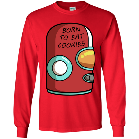 T-Shirts Red / YS Final Space Gary Born To Eat Cookies Youth Long Sleeve T-Shirt