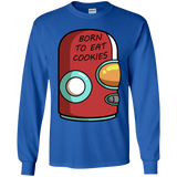 T-Shirts Royal / YS Final Space Gary Born To Eat Cookies Youth Long Sleeve T-Shirt
