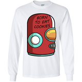 T-Shirts White / YS Final Space Gary Born To Eat Cookies Youth Long Sleeve T-Shirt