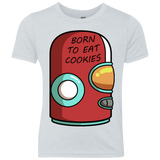 T-Shirts Heather White / YXS Final Space Gary Born To Eat Cookies Youth Triblend T-Shirt
