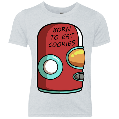 T-Shirts Heather White / YXS Final Space Gary Born To Eat Cookies Youth Triblend T-Shirt