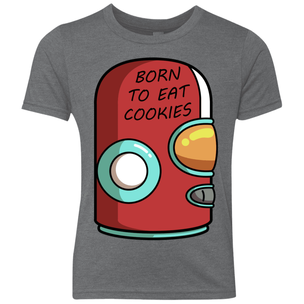 T-Shirts Premium Heather / YXS Final Space Gary Born To Eat Cookies Youth Triblend T-Shirt