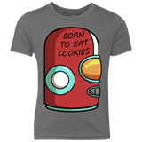 T-Shirts Premium Heather / YXS Final Space Gary Born To Eat Cookies Youth Triblend T-Shirt