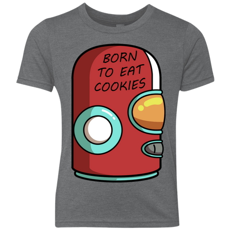 T-Shirts Premium Heather / YXS Final Space Gary Born To Eat Cookies Youth Triblend T-Shirt