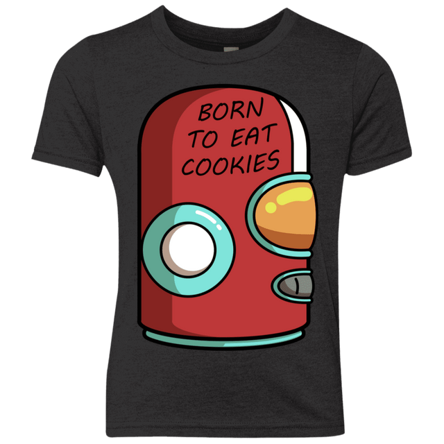 T-Shirts Vintage Black / YXS Final Space Gary Born To Eat Cookies Youth Triblend T-Shirt