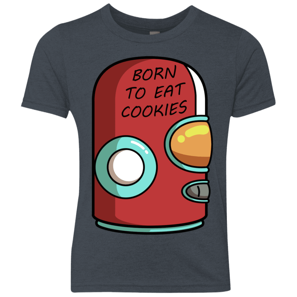 T-Shirts Vintage Navy / YXS Final Space Gary Born To Eat Cookies Youth Triblend T-Shirt