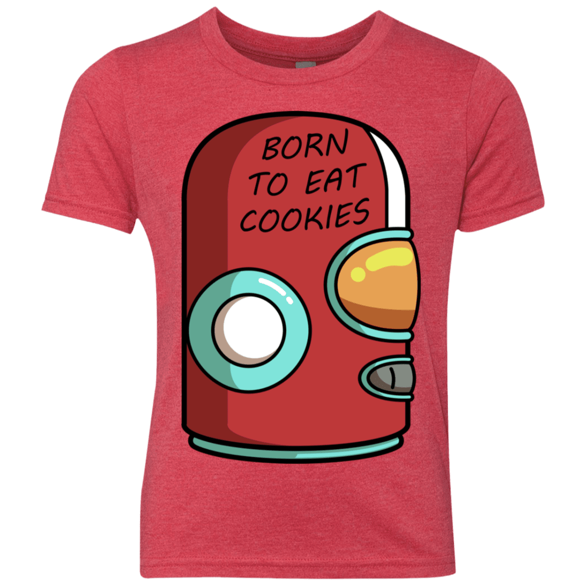 T-Shirts Vintage Red / YXS Final Space Gary Born To Eat Cookies Youth Triblend T-Shirt