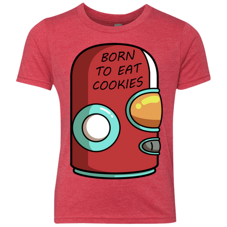 T-Shirts Vintage Red / YXS Final Space Gary Born To Eat Cookies Youth Triblend T-Shirt