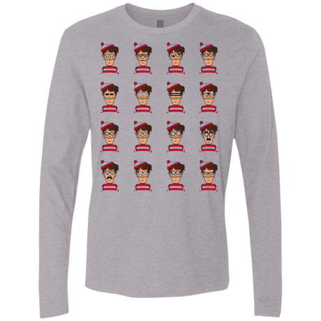 T-Shirts Heather Grey / Small Find Him Men's Premium Long Sleeve