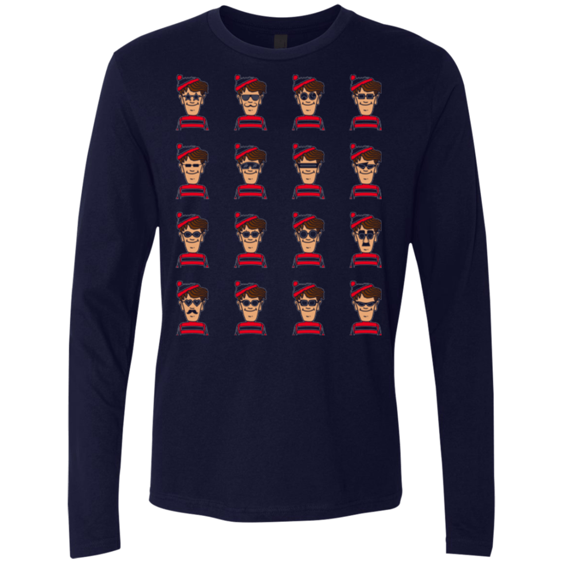 T-Shirts Midnight Navy / Small Find Him Men's Premium Long Sleeve