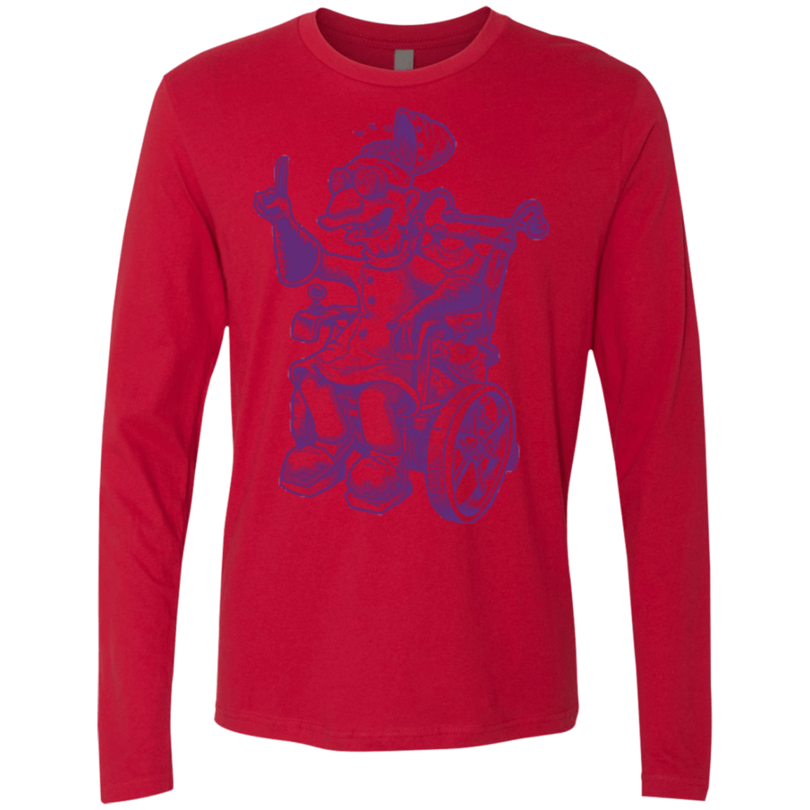T-Shirts Red / Small Finklesworth Men's Premium Long Sleeve