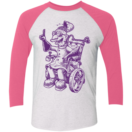 T-Shirts Heather White/Vintage Pink / X-Small Finklesworth Triblend 3/4 Sleeve