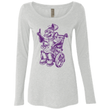 T-Shirts Heather White / Small Finklesworth Women's Triblend Long Sleeve Shirt